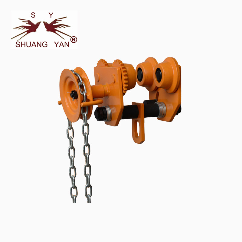 La cadena de la mano adaptó la carretilla adaptada carretilla 68-130m m del haz de la viga tipo de 0,5 toneladas GCL-A
