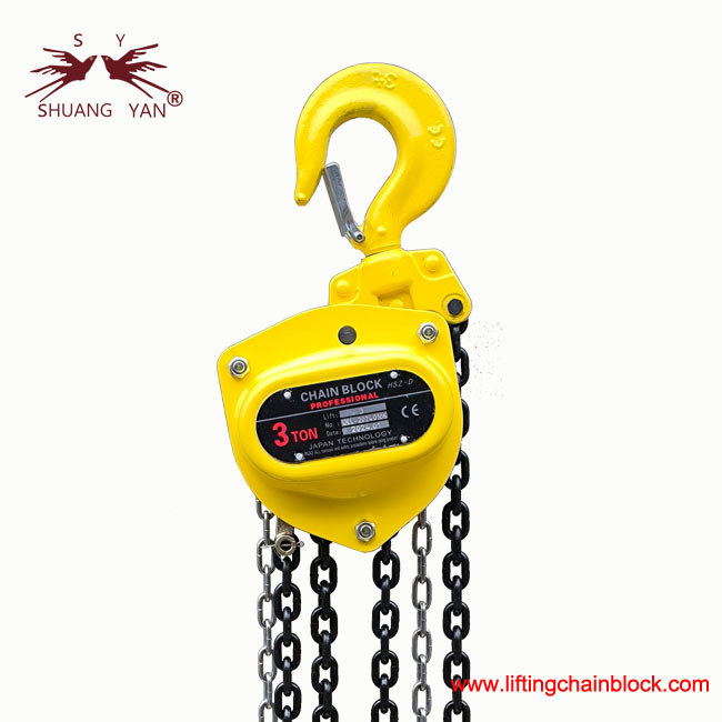 Cadenas de elevación sin esfuerzo elevadora de pulea para elevación de objetos pesados 3 toneladas / 29,4 kN