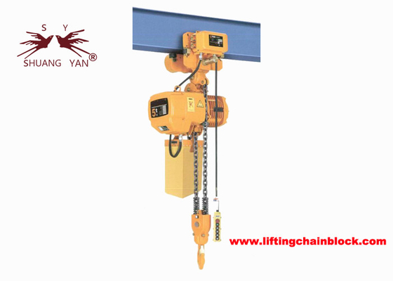 Alzamiento de cadena eléctrico minero del uso con la carretilla 2T/4400lb del haz