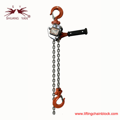 Polipasto de cadena de palanca de velocidad de elevación manual con unidades de venta de artículos individuales de color de cadena pulida